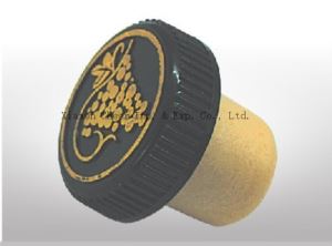合成 Ccork とプラスチックを組み合わせたボトル Stopper(PS008-24)